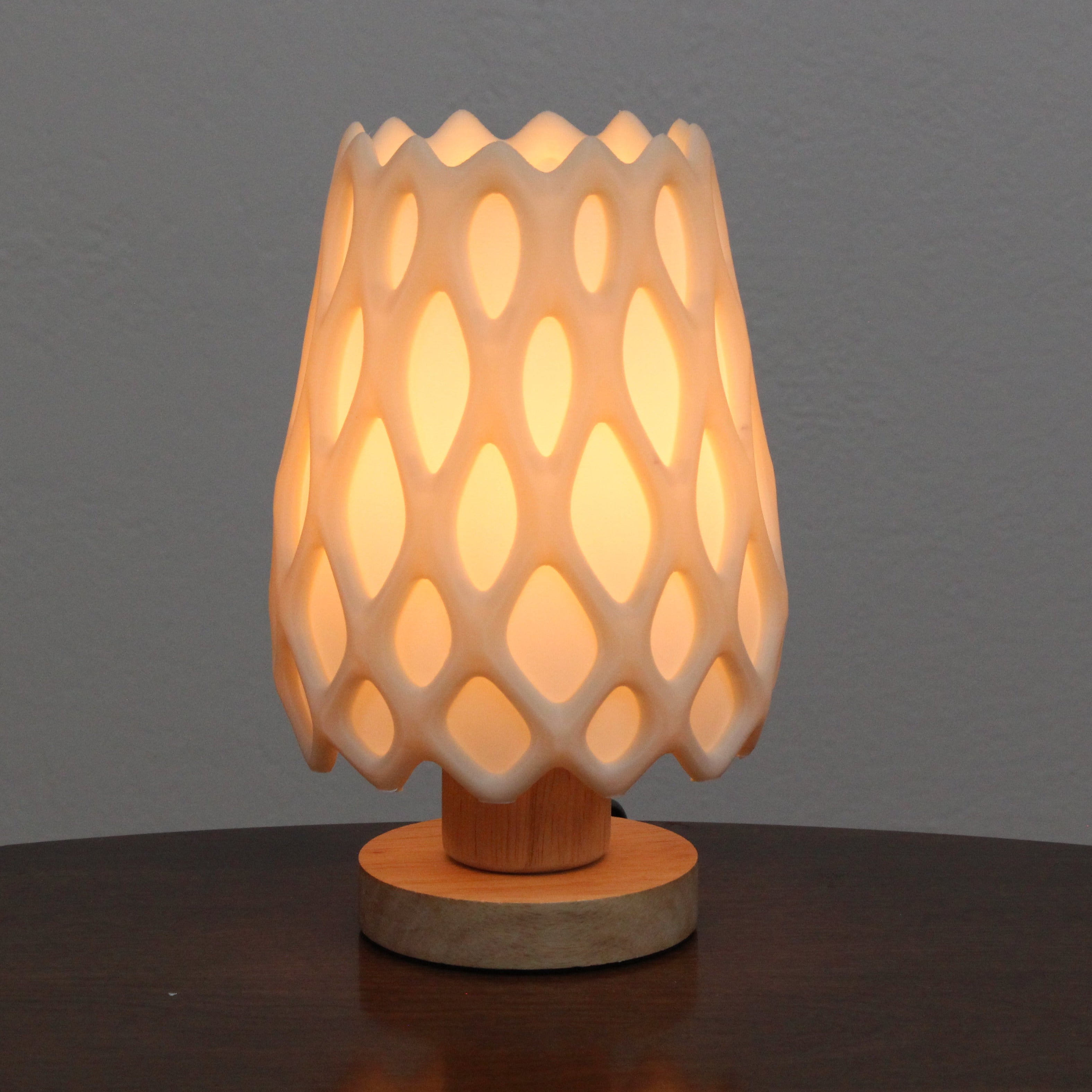 cholla skeleton table lamp orange